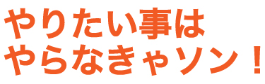 やりたい事をやっちゃおう！